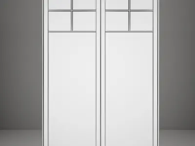 Single light wood window Free 3D model