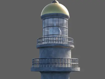 Light House Low-poly 3D model