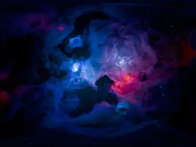 Celestial Rift Nebula HDRI 12k 360 degree 3D model