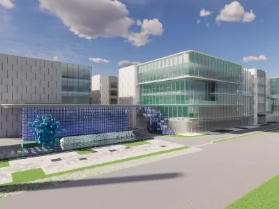 Modern City Block -A1 3D model