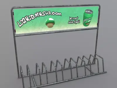 Bicycle Stand  Low-poly 3D model