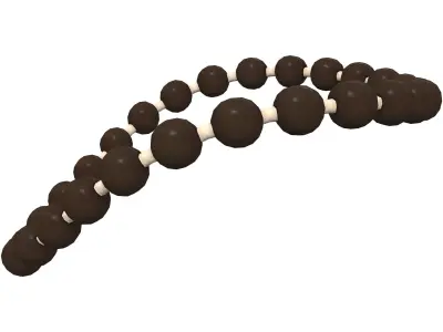 1930s Necklace Low-poly 3D model