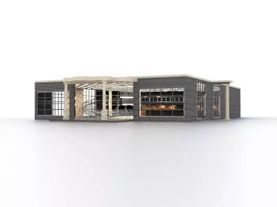 restaurrant building 3D model