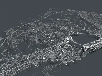 Cityscape Ras al-Khaimah United Arab Emirates 3D model