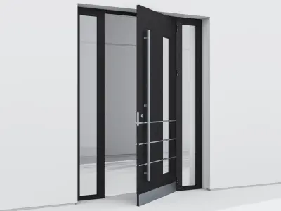 Aluminium door 138 3D model