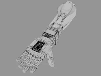Robot arm 3D print model
