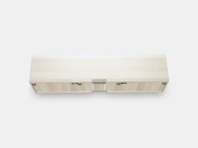 BESTA TV bench with doors 26 Low-poly 3D model