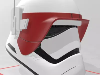 Lt Gauge FOTK Visor First Order Stormtrooper 3D print model