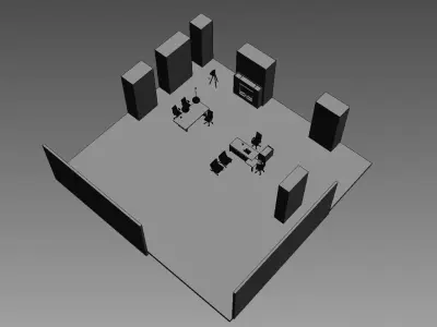 office interior md1599 a16 3D model