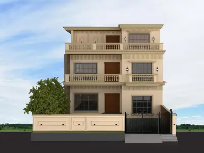 CLASSICAL ELEVATION Low-poly 3D model