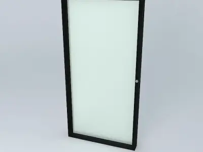 3d window with frame very detail Free 3D model