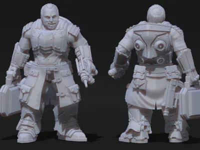Black Knights - Recon Command Group 3D print model