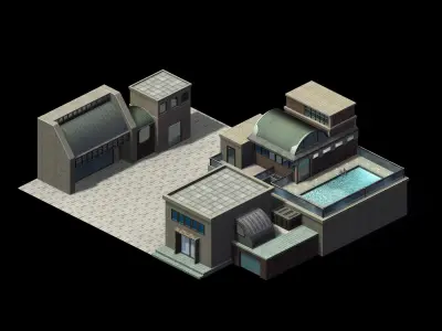 Future World - Black Market 01 3D model