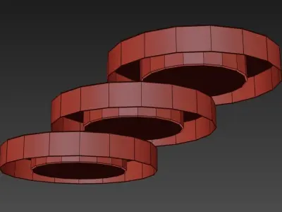 Tenue De Soiree 3600 Ceiling Light by Hind Rabii 3D model