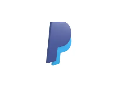 Paypal Logo v2 001 Free low-poly 3D model