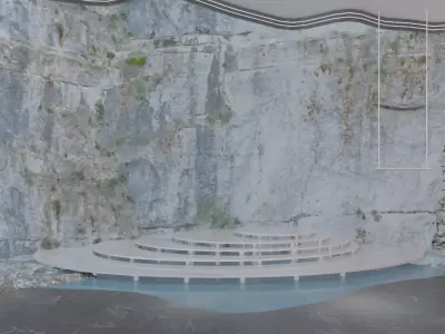 Open Concept Interior and Design in 3D Visualization Low-poly 3D model