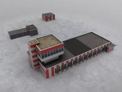 LBSF Control Point Low-poly 3D model