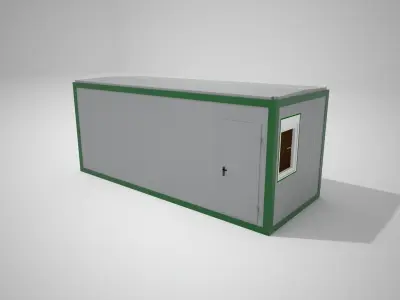 Modular sanitary module 15m2 3D model