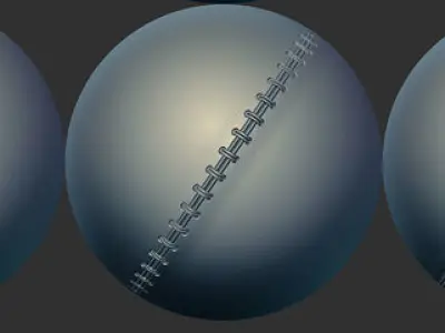 110 Seamless Cloth Stiches and Seams Pack Low-poly 3D model