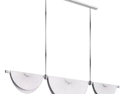  Cive Pliee chandelier Low-poly 3D model