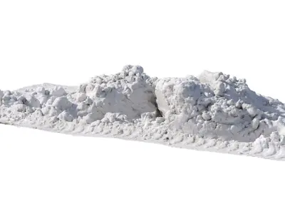 Large boulders of snow 3D model