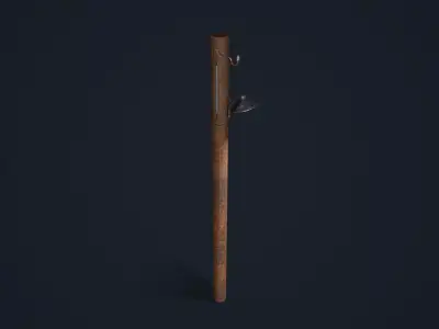 Light Pole Low-poly 3D model buy