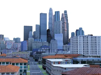 City 44 Low-poly 3D model