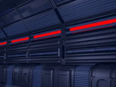 Sci Fi Corridor 3D model