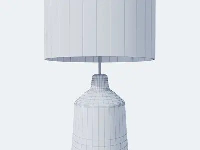 Modern Lamp Porcelain Body Corona Low-poly 3D model