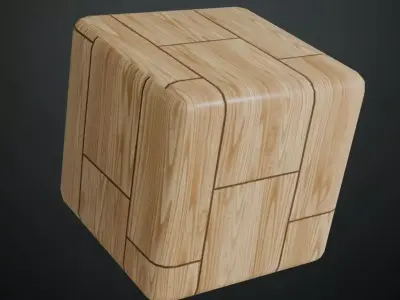 Polished Ash Wood Planks PBR Seamless Texture
