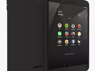 Nokia N Lava Gray 3D model