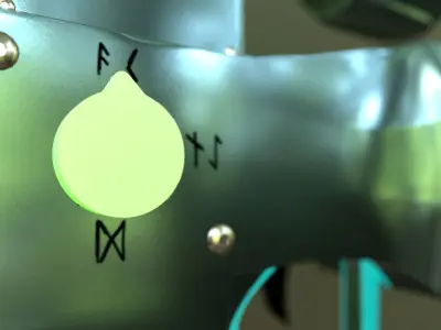 Sci-Fi Desert Eagle 3D model