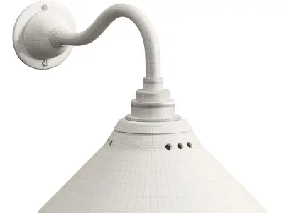 Mini Creamware Wall Light by deVOL 3D model