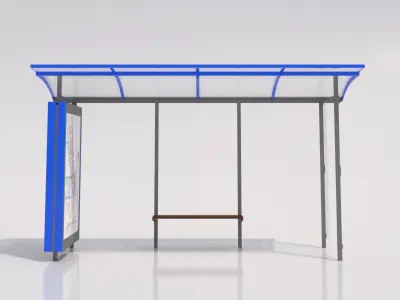 MMCite Skandum 110b Bus Shelter 3D model