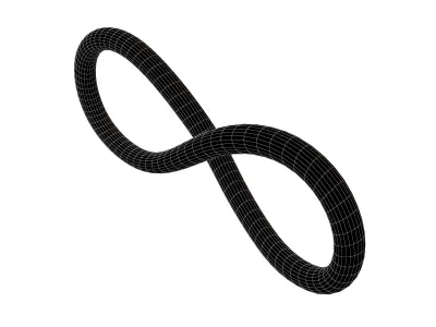 Infinity Symbol v5 003 Low-poly 3D model