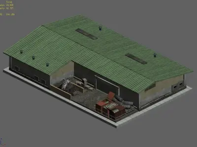 Resource recycling center 3D model