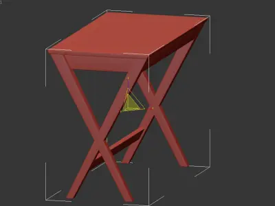 Writex Desk Black 3D model