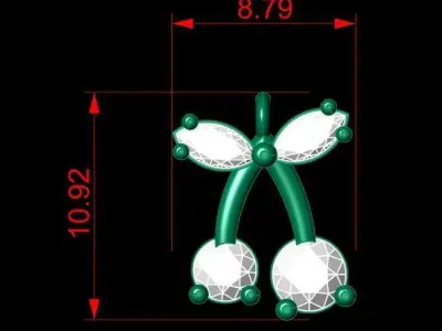 Pendant P203 3D Print Model 3D print model
