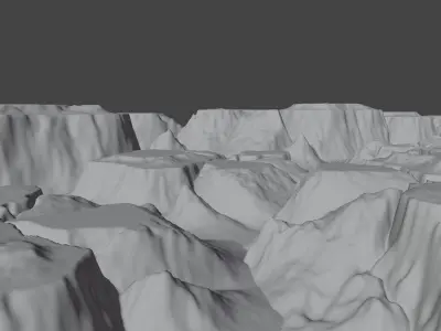 Arctic Ocean Low-poly 3D model