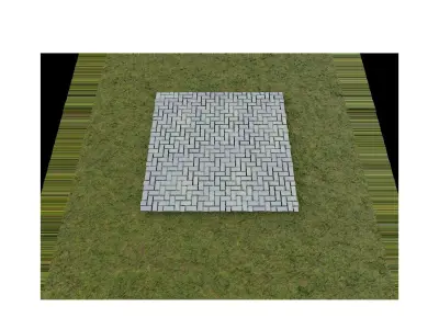 Brick Paver Texture Seamless 3D model