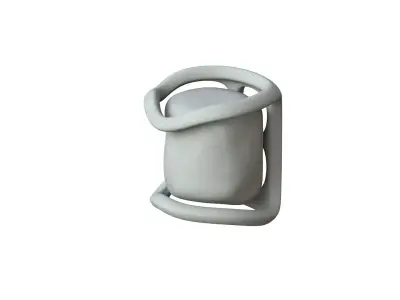 SciFi Shape Object Low Poly Low-poly 3D model