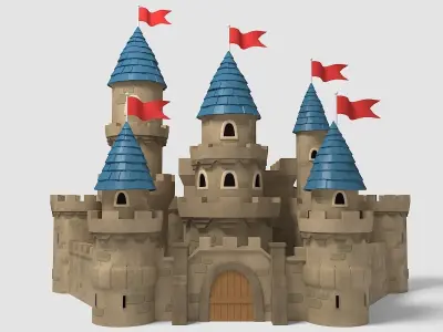 Castle Cartoon 3D model