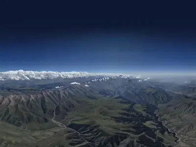 HDR - Observatory on a Mountain Plateau - no sun 3D model