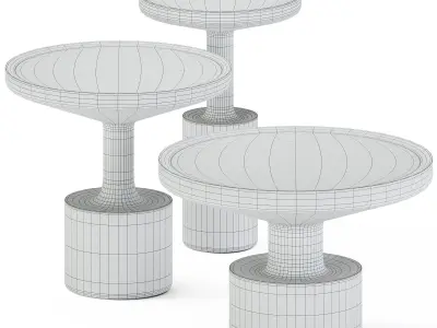 Wooden Coffee Tables Kigi by Linteloo 3D model