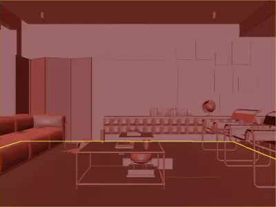 Stockholm Interior scene 3D model