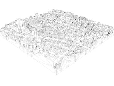 London city tile Level 2 block TQ2881 North West 3D model