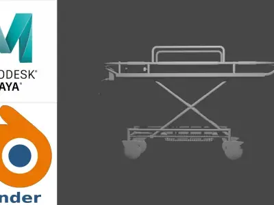 Stretcher - Camilla  3D model