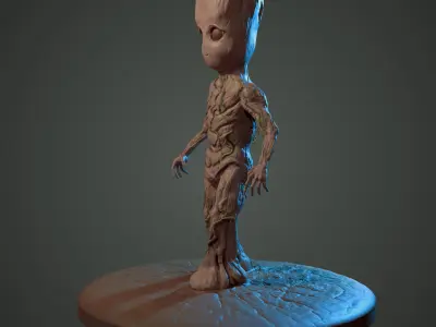 Groot ready for 3d print 3D print model