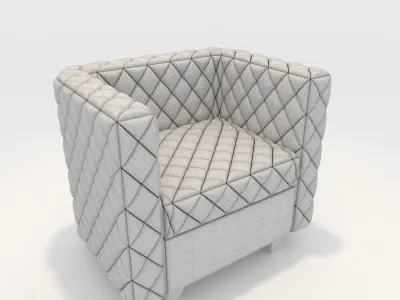 Sofa 1 Seater 9 3D model