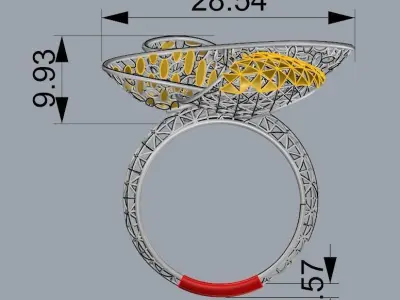  FUSION LIGHT RING COLLECTION-RB03- 3D print model
